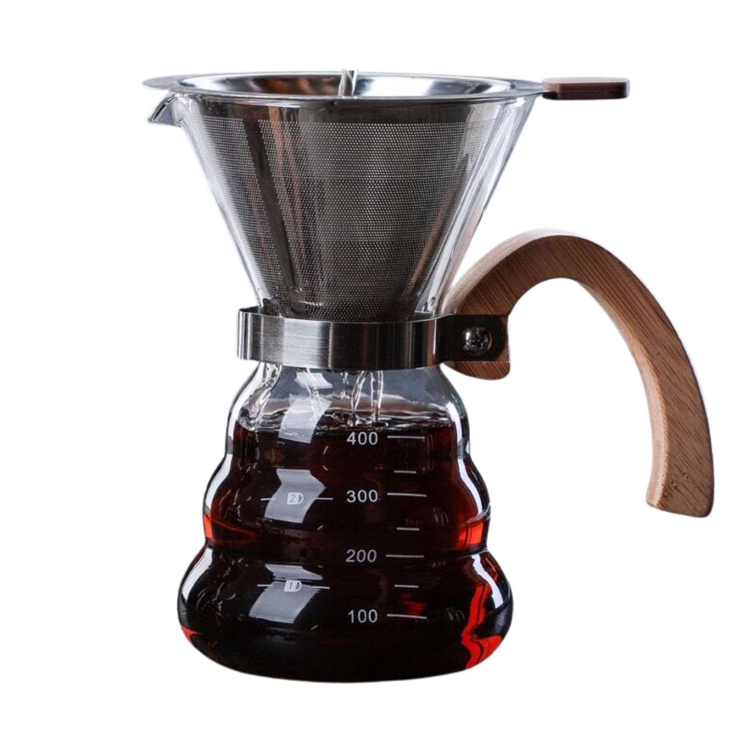 Cafetera con Filtro de Acero Inoxidable 400 ml