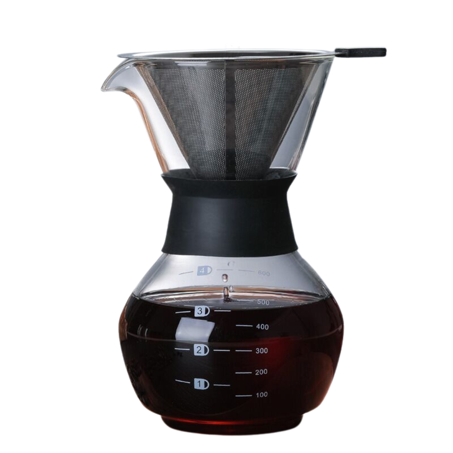 Chemex Negra con Filtro de Acero Inoxidable 600 ml