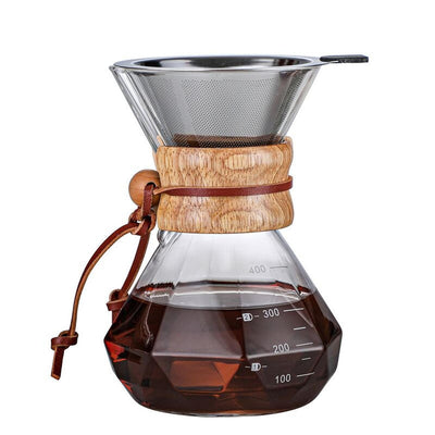 Chemex Madera con Filtro de Acero Inoxidable 600 ml